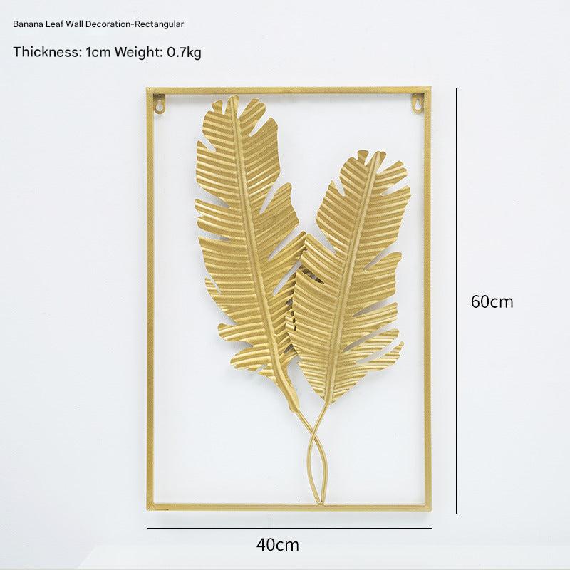 Elegant leaf design wall décor