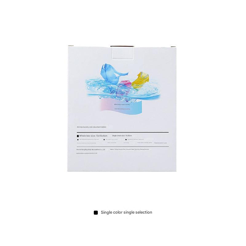 Color safe laundry sheets stacked