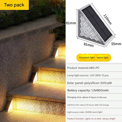 solar outdoor step light outdoor use 6