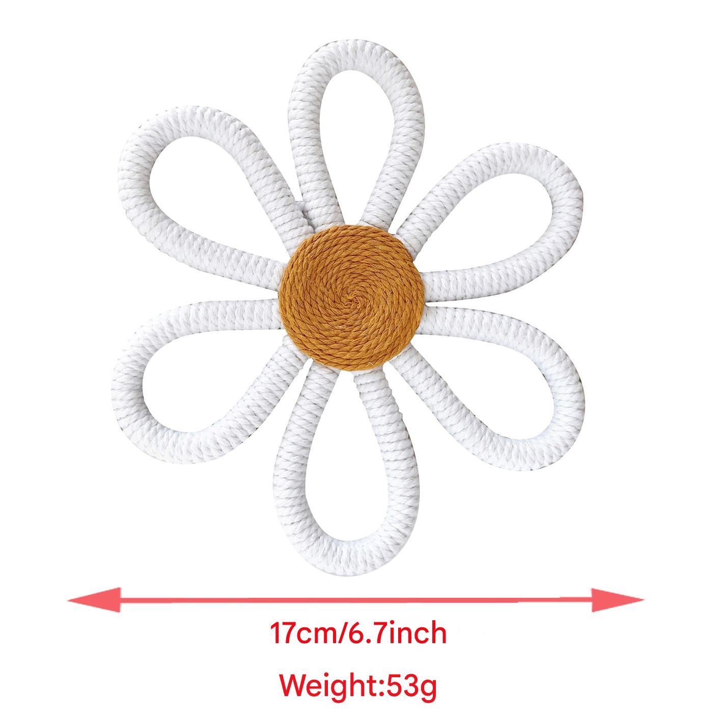 Woven floral decoration for baby room