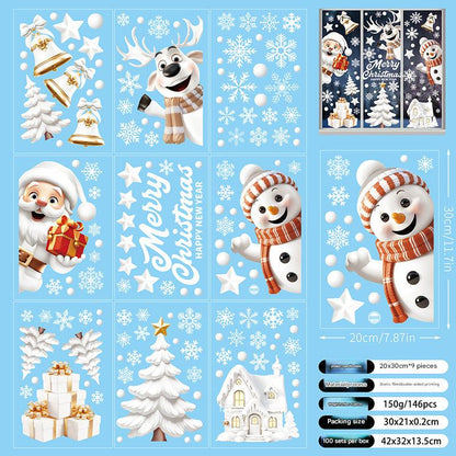 Vibrant Christmas designs for easy window decor