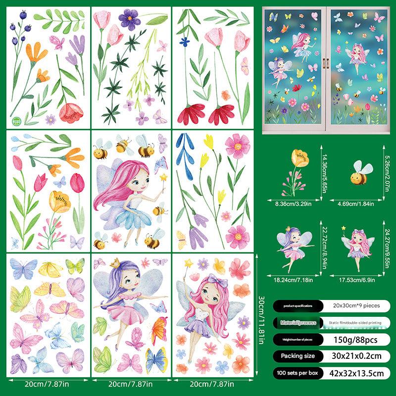 Spring Floral Window Sticker Image 2