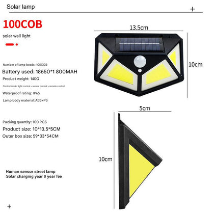 Wall-Mounted Solar Light for Garden