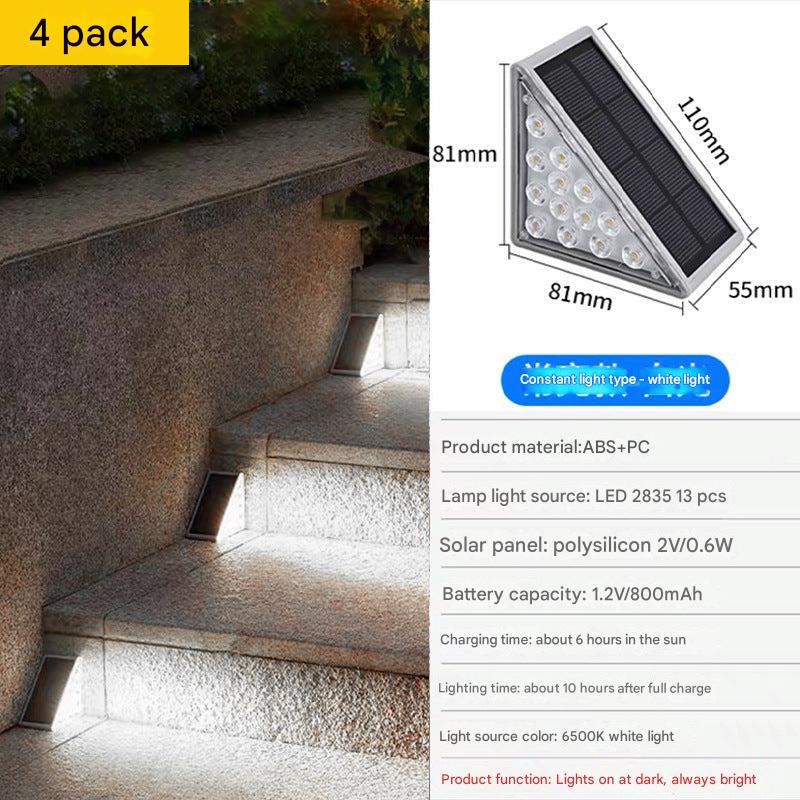 solar outdoor step light view 2