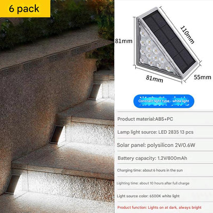 solar outdoor step light view 1