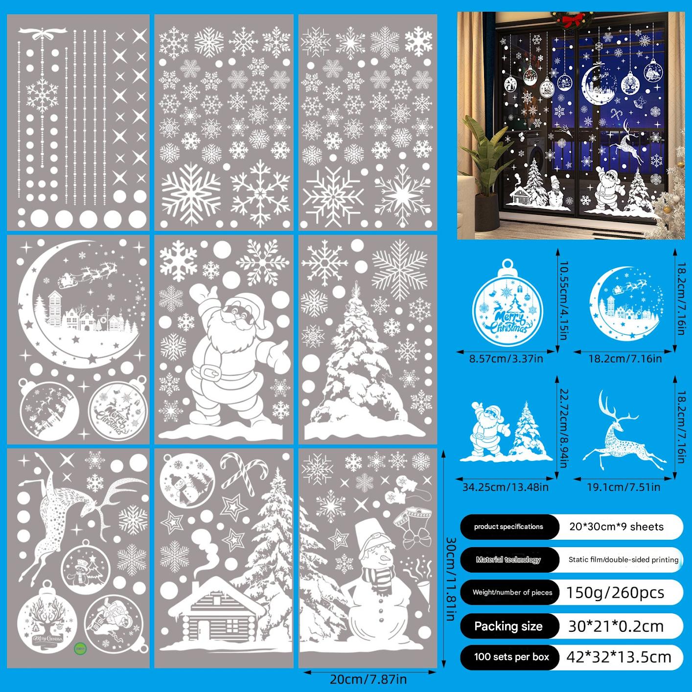 Vibrant Christmas designs for easy window decor