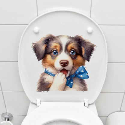 Cute dog cow wall sticker design 5