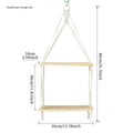 Cream Handwoven Storage Rack (Double Layer)