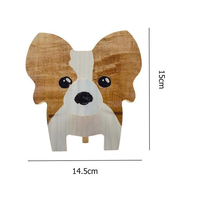 Wooden animal eyeglasses holder pig design